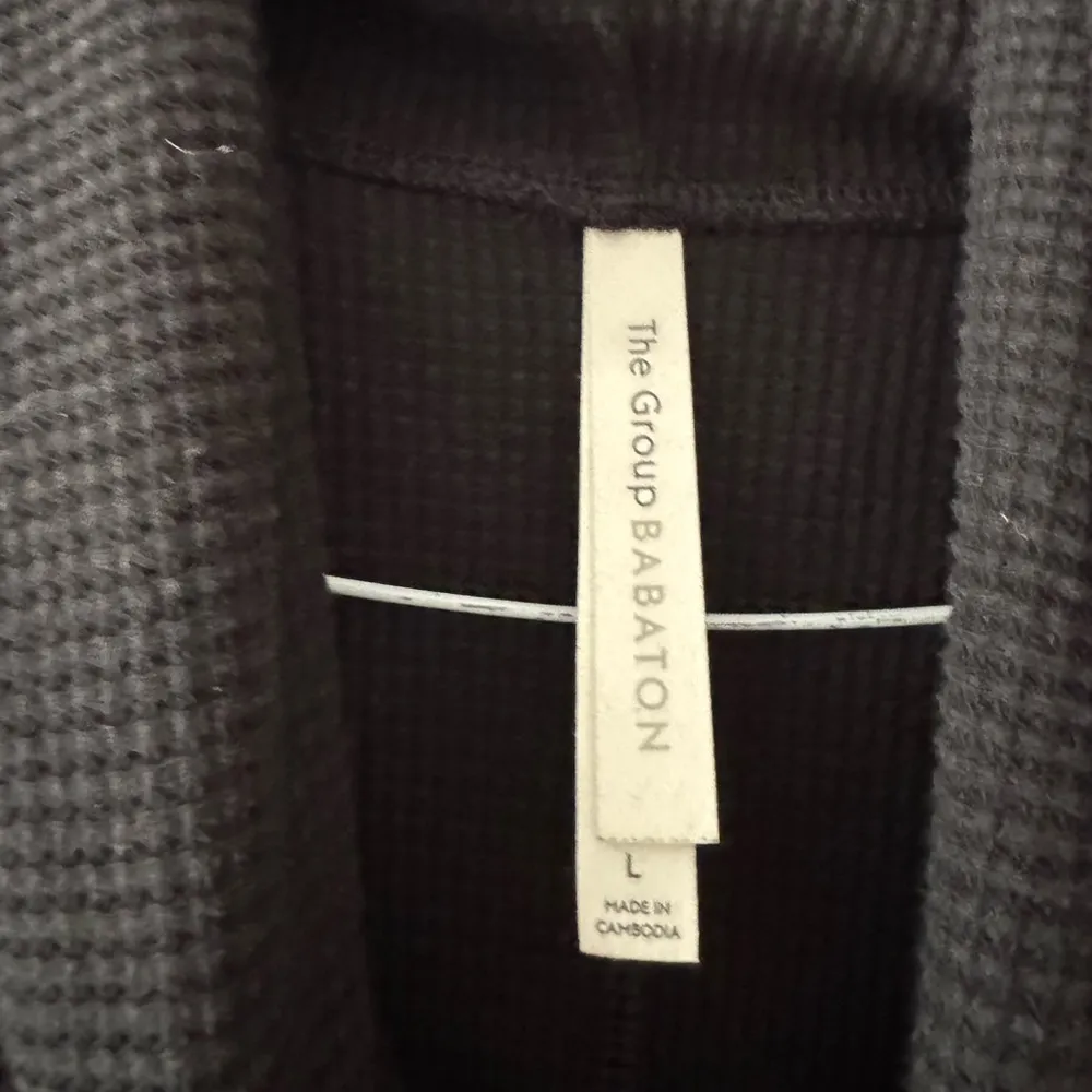 The Group Babaton Aritzia Thermal Cowlneck Turtleneck Waffle Knit in Black Large - Image 3