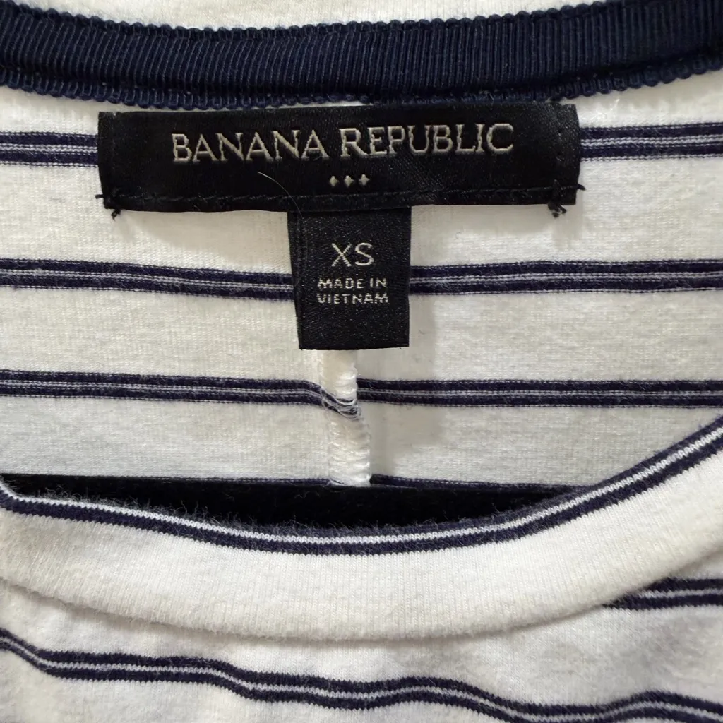 BANANA REPUBLIC – Striped T-Shirt Midi Dress (XS) - Image 4