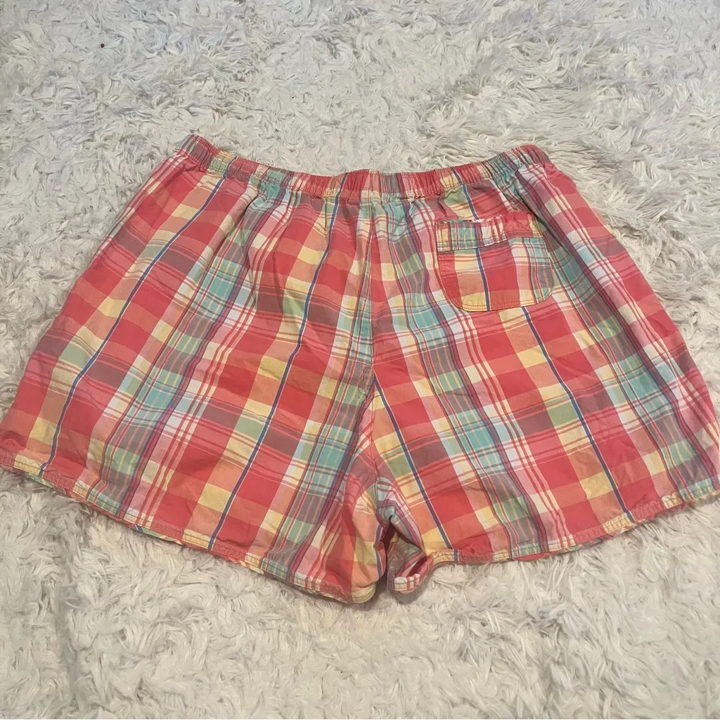 L.L. Bean Multicolor Plaid Women's Shorts Size Large EUC Red - Image 8
