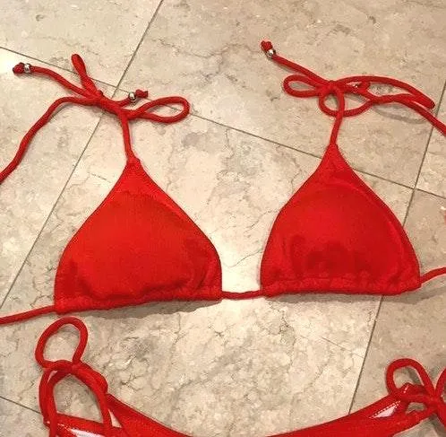 String Bikini Red Size M - Image 6