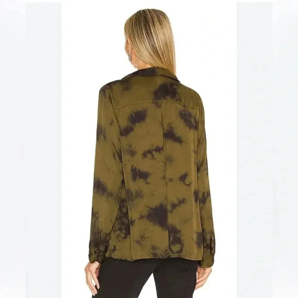 Revolve x Young Fabulous & Broke Susan Silky Button Up Blouse - Image 2