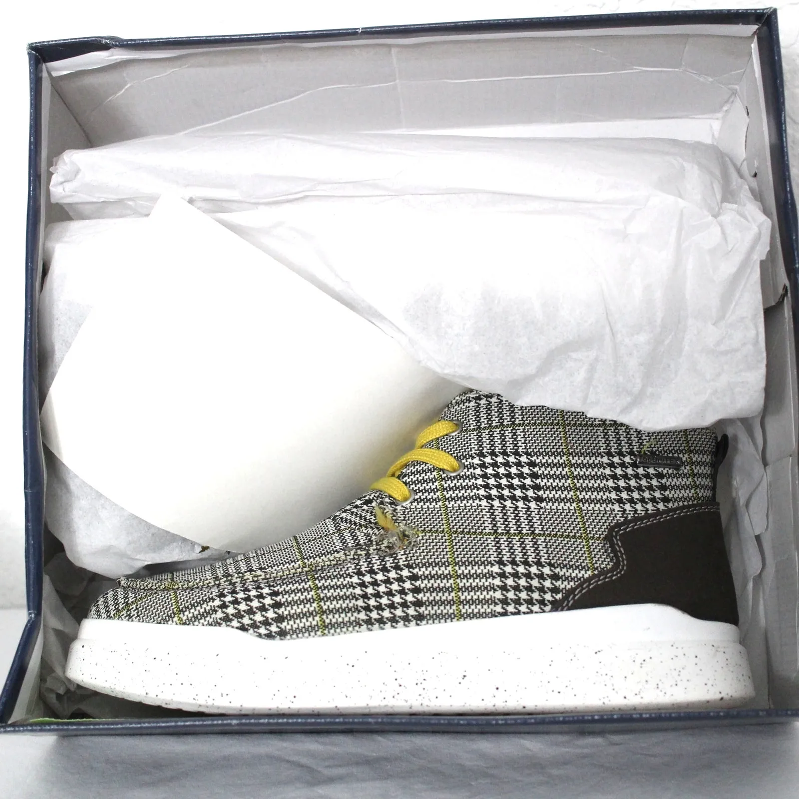 Romika Helsinki 02 Plaid Black Yellow Faux Fur Boot Size 9/9.5 NIB - Image 7