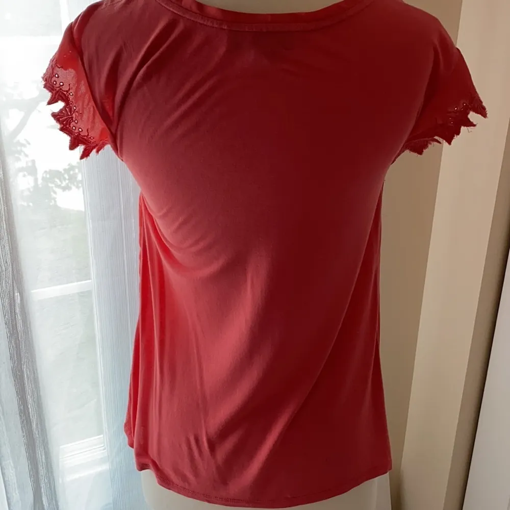 Loft Mixed Media Blouse XS - Image 9