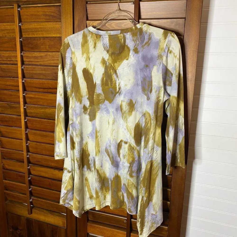 Logo Lori Goldstein Multicolor Quarter Sleeve Blouse Tunic​ - Image 5