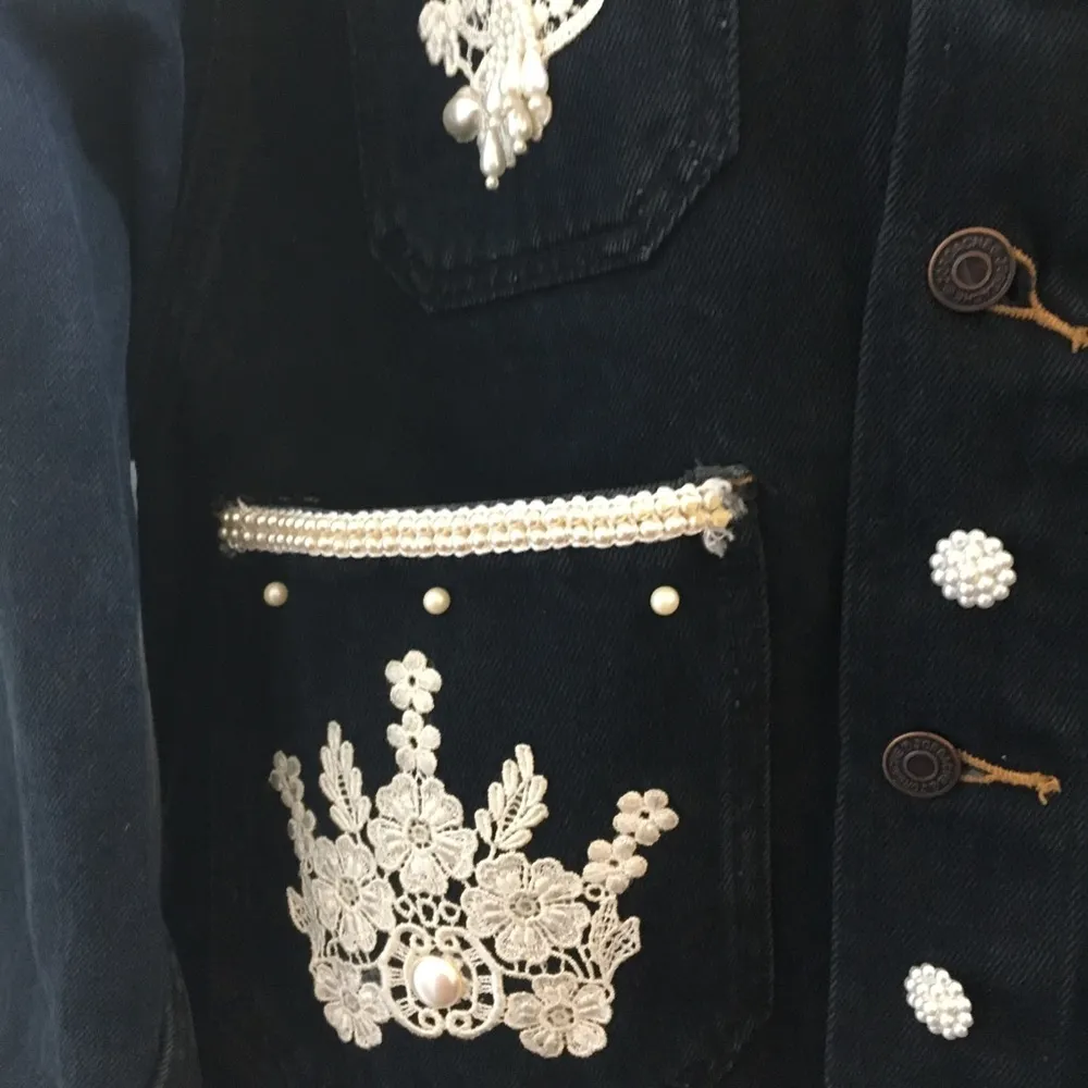 FINAL MARKDOWN Unique denim western jacket small - Image 2