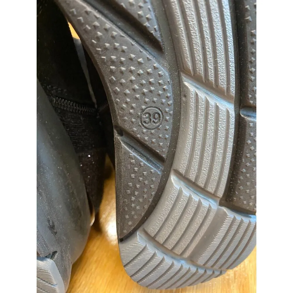 Aquatalia Alcee Faux Fur Lined Boots Womens 6.5 Brown Suede Round Toe Bootie S23 - Image 2