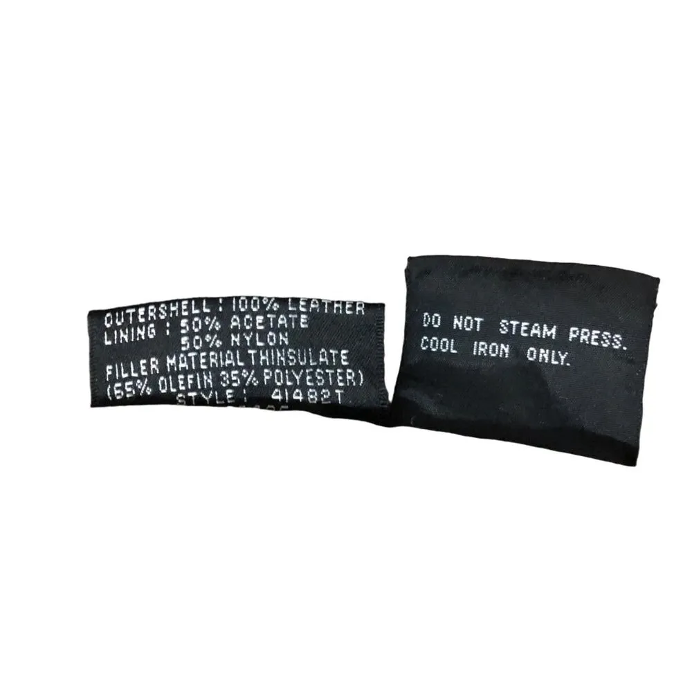 Vintage Wilsons Leather Trench Coat Thinsulate Womens XL Used - Image 10