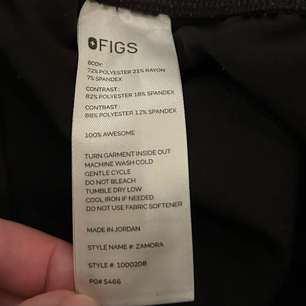 Figs Women’s Black Zamora Jogger Scrub Pants Size XXL Petite Style 1000208 - Image 5