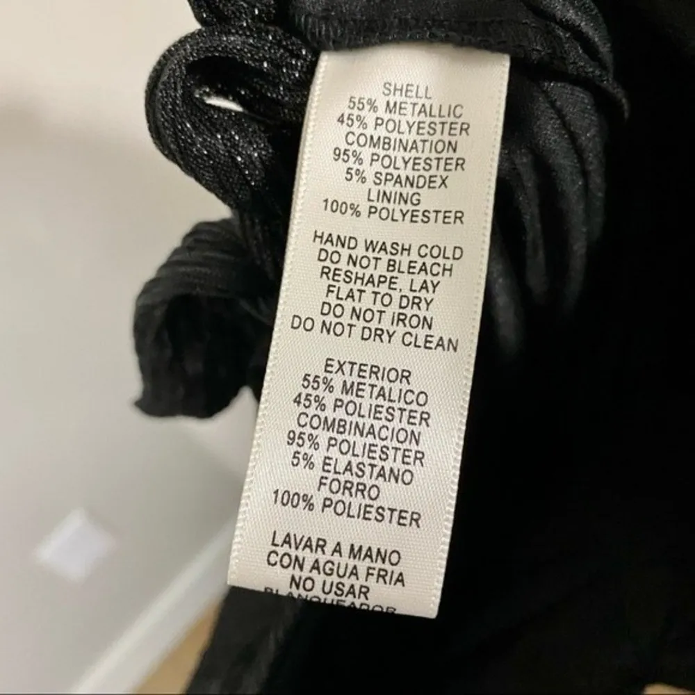 Eliza J  Women’s Spaghetti Strap Sparkly Jumpsuit w/ Bow Black Size 14 NWT FLAW - Image 24