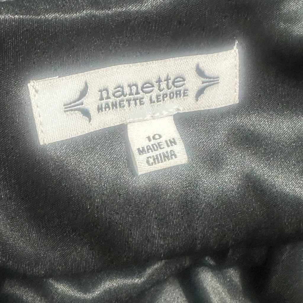 Nanette Lenore Blue/Black Sequin Row LongSleeve Formal Wrap Dress NWT - Image 10