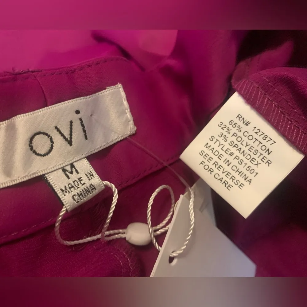 Nwt  magenta dressy pants size M - Image 10