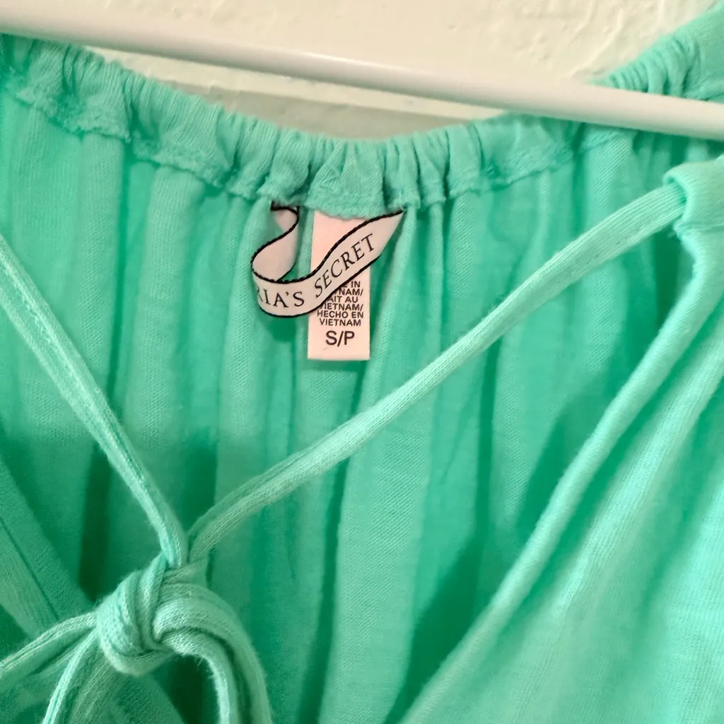 Victoria's Secret Light Green Tie-Front romper - Image 2