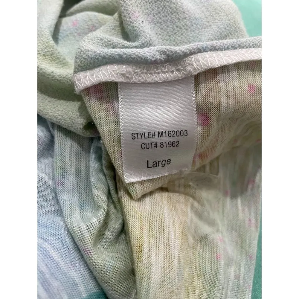 Leoma Lovegrove Size Large Top Blouse Short Sleeve T Shirt Art Colorful - Image 6