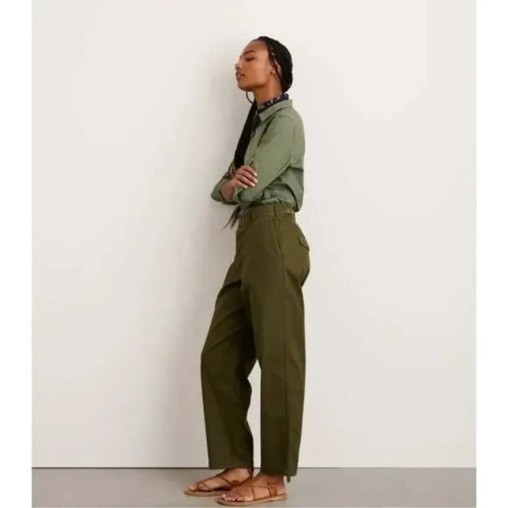 Alex Mill Boyish Chino Pant in Military Olive‎ Green Size 4 - Image 5