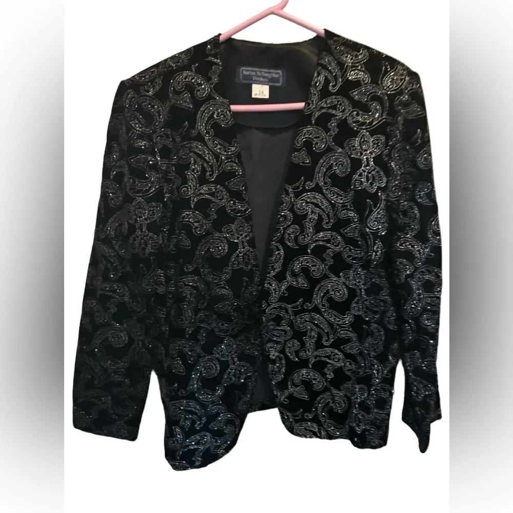 Norton McNaughton‎ Petites Jacket black sequence - Image 3
