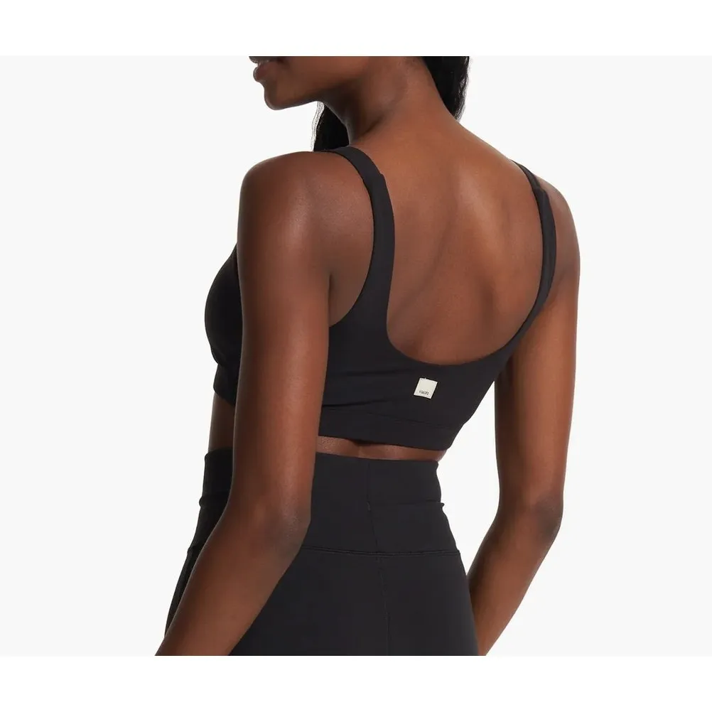 Vuori BreatheInterlock Medium Support Scoop Neck Daily Bra Black Small - Image 2