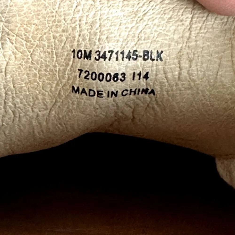 Frye Melanie Leather Sneakers Low Top Lace Up Almond Toe Walking Black 10M - Image 7