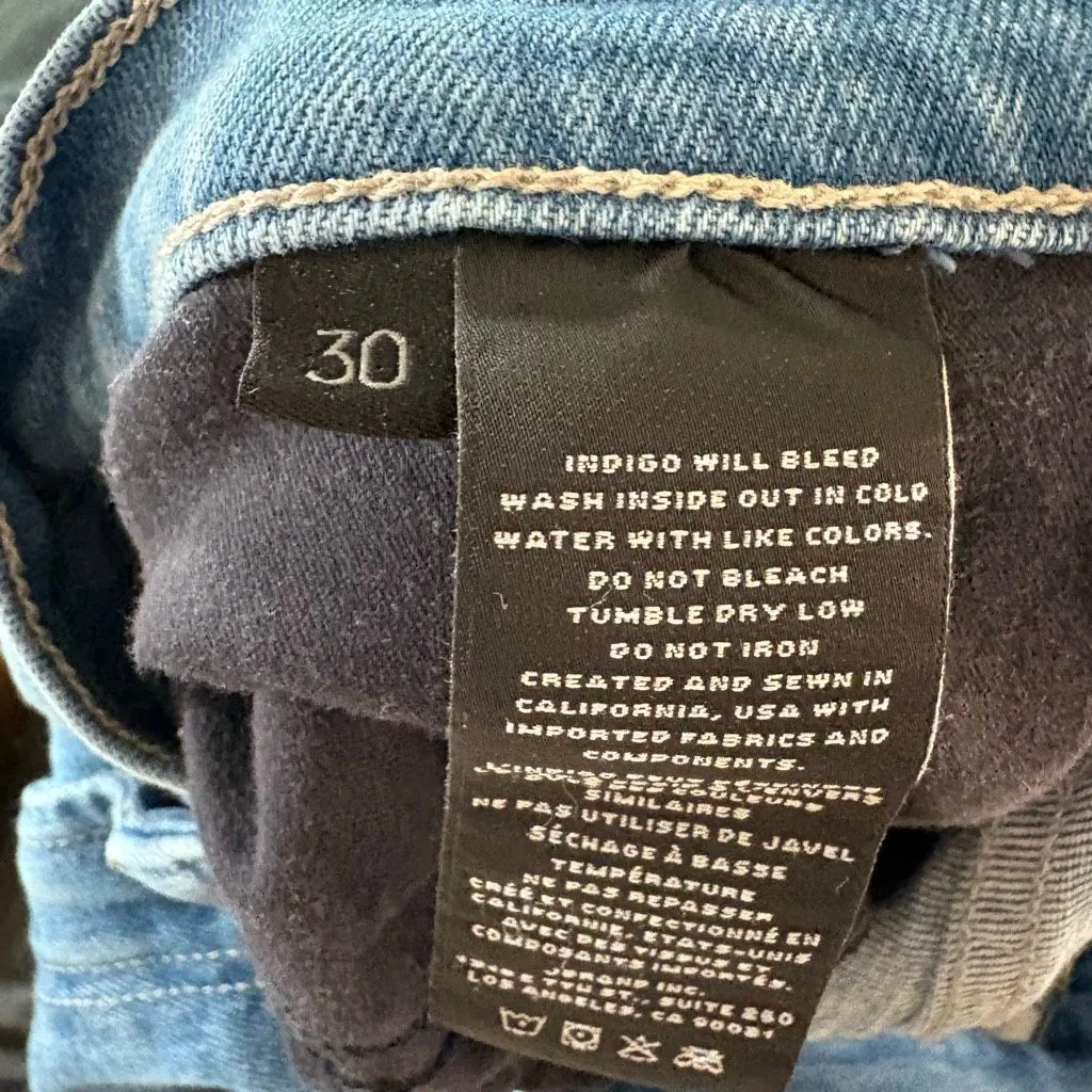 J Brand Joan High-Rise Wide-Leg Jeans in Alto size 30 - Image 8