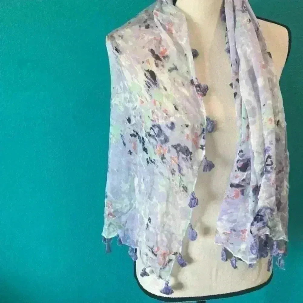⭐️ Handmade the beast purple abstract scarf - Image 2