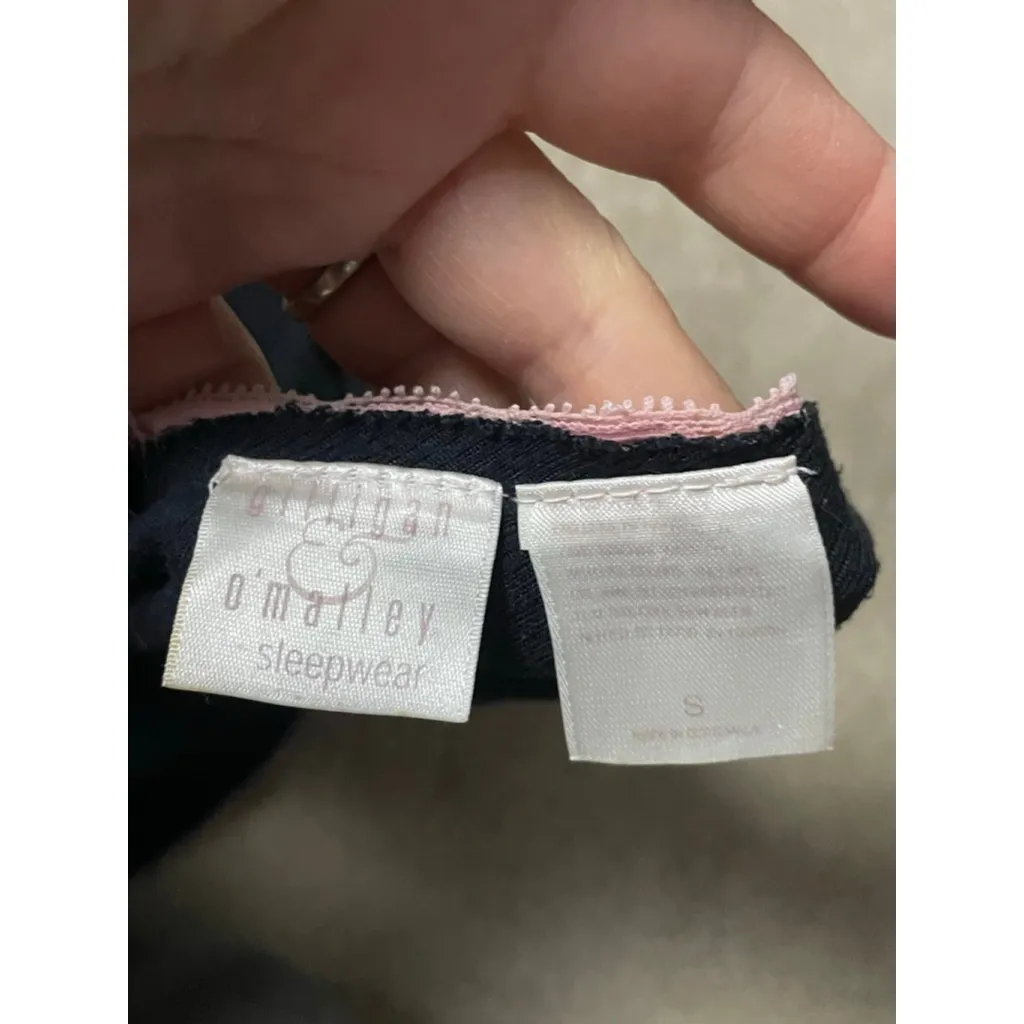 Women's Gilligan O'Malley Sleepwear Chemise S Black Pink - Image 2