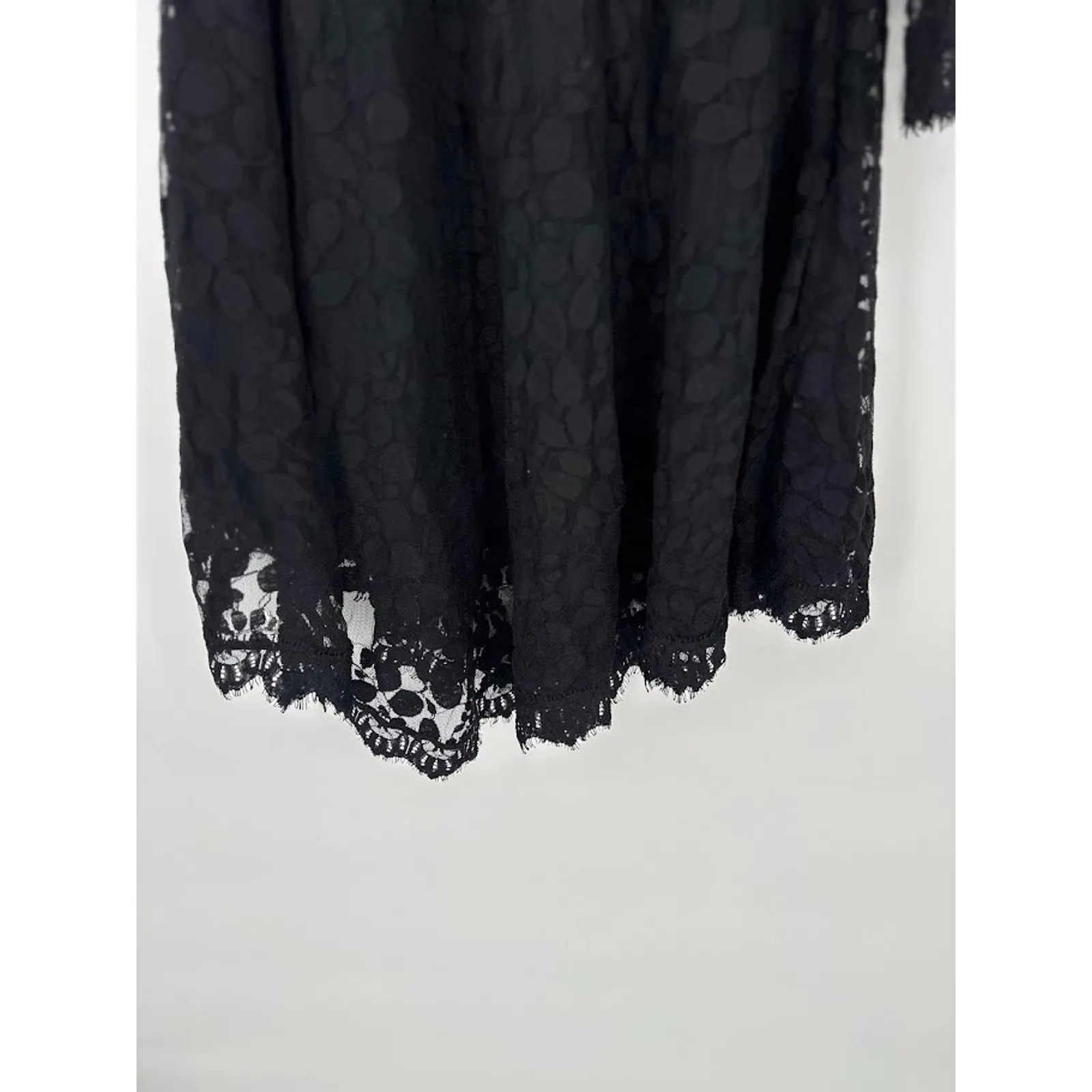 Free People Dress 6 Queens Love Lace Black Goth Whimsigoth Asymmetrical Witchy - Image 5