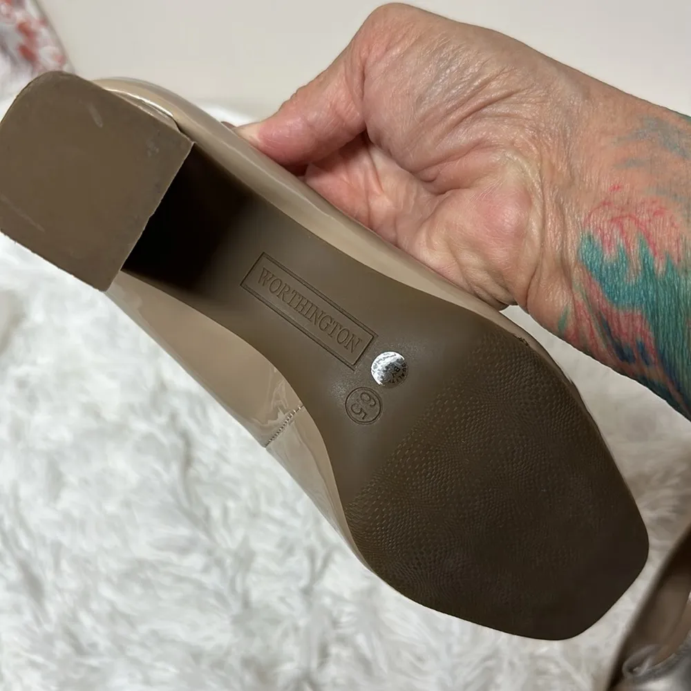 Worthington Nude (Taupe) Noble Heels Sz 6.5 - Image 5