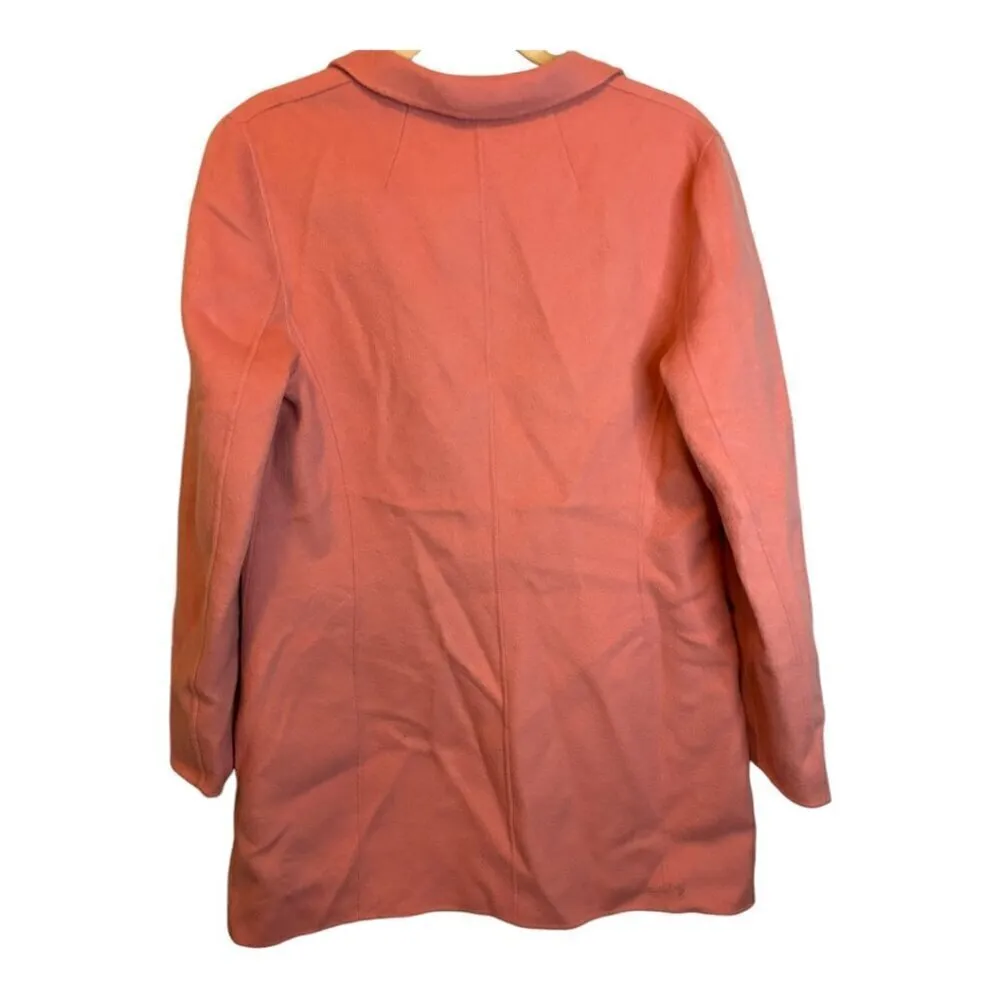 Talbots Coat Women's Size 12 Wool Office‎ Plus Size Winter Pink - Image 2