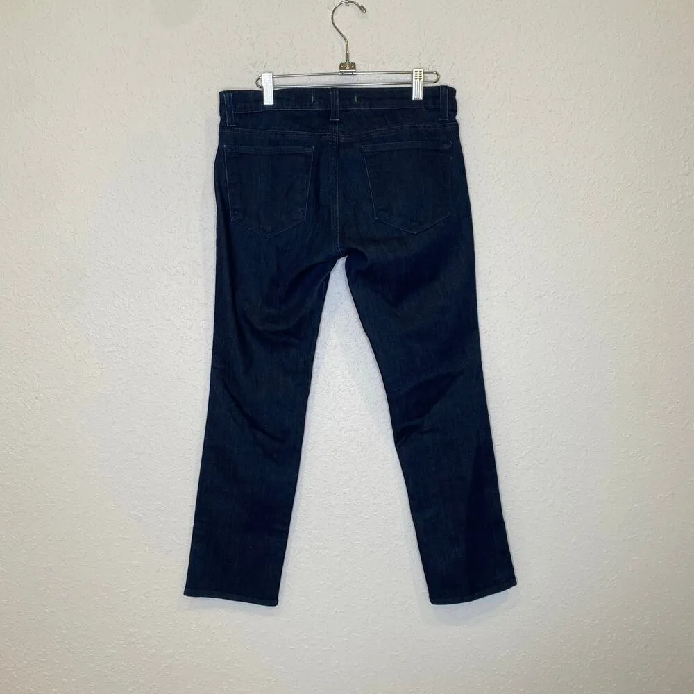 J Brand Seven-Eighths Dark Blue Denim Ankle Jeans EUC Sz 29 Cotton Skinny Cotton - Image 3
