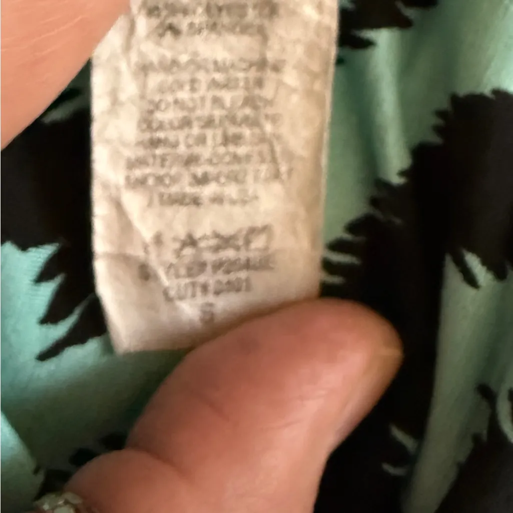 Cezanne EUC Black and Teal Wide Leg Pants Size M - Image 6