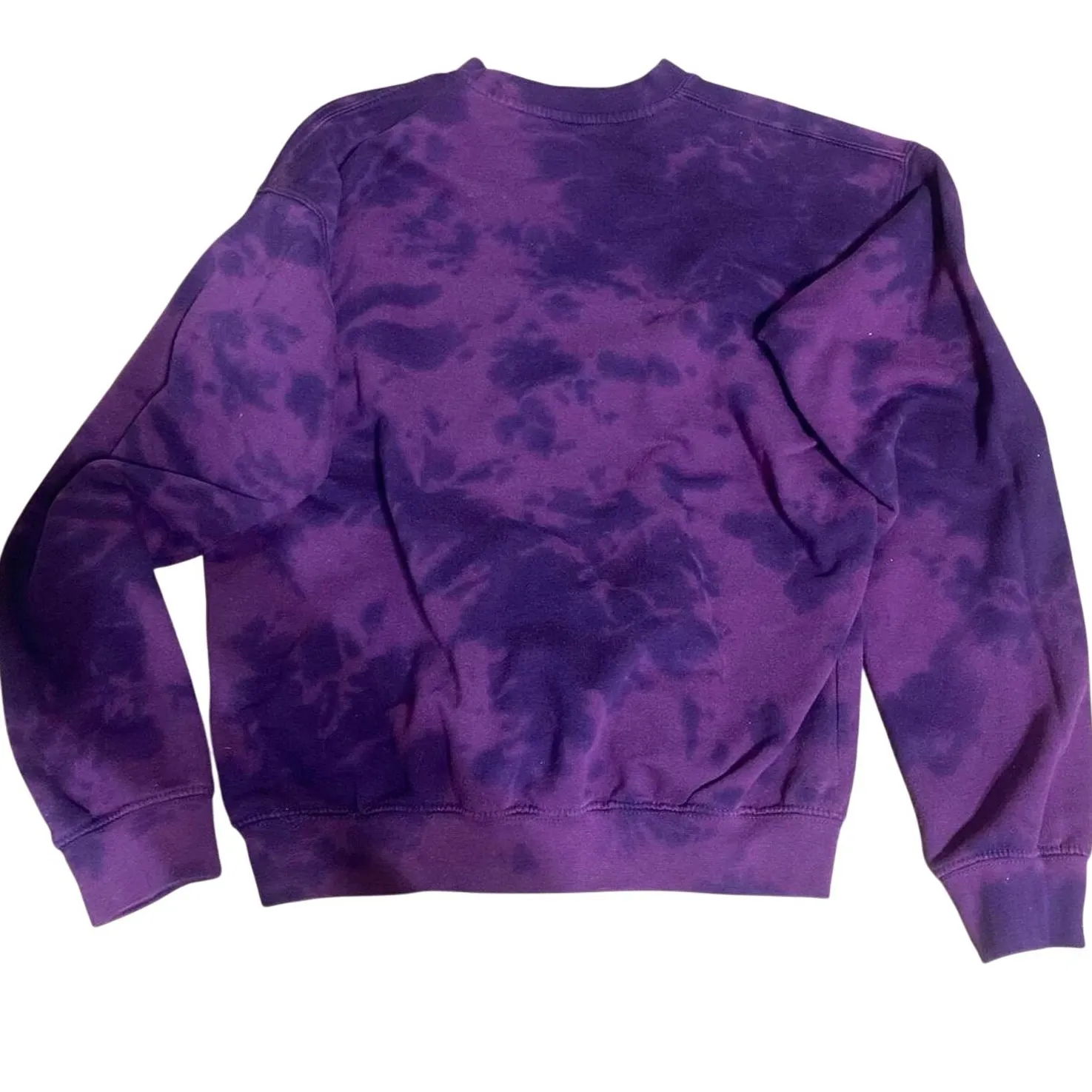 DEF LEPPARD Hysteria Purple Sweatshirt with Intentional Fading, Size Small - Image 2