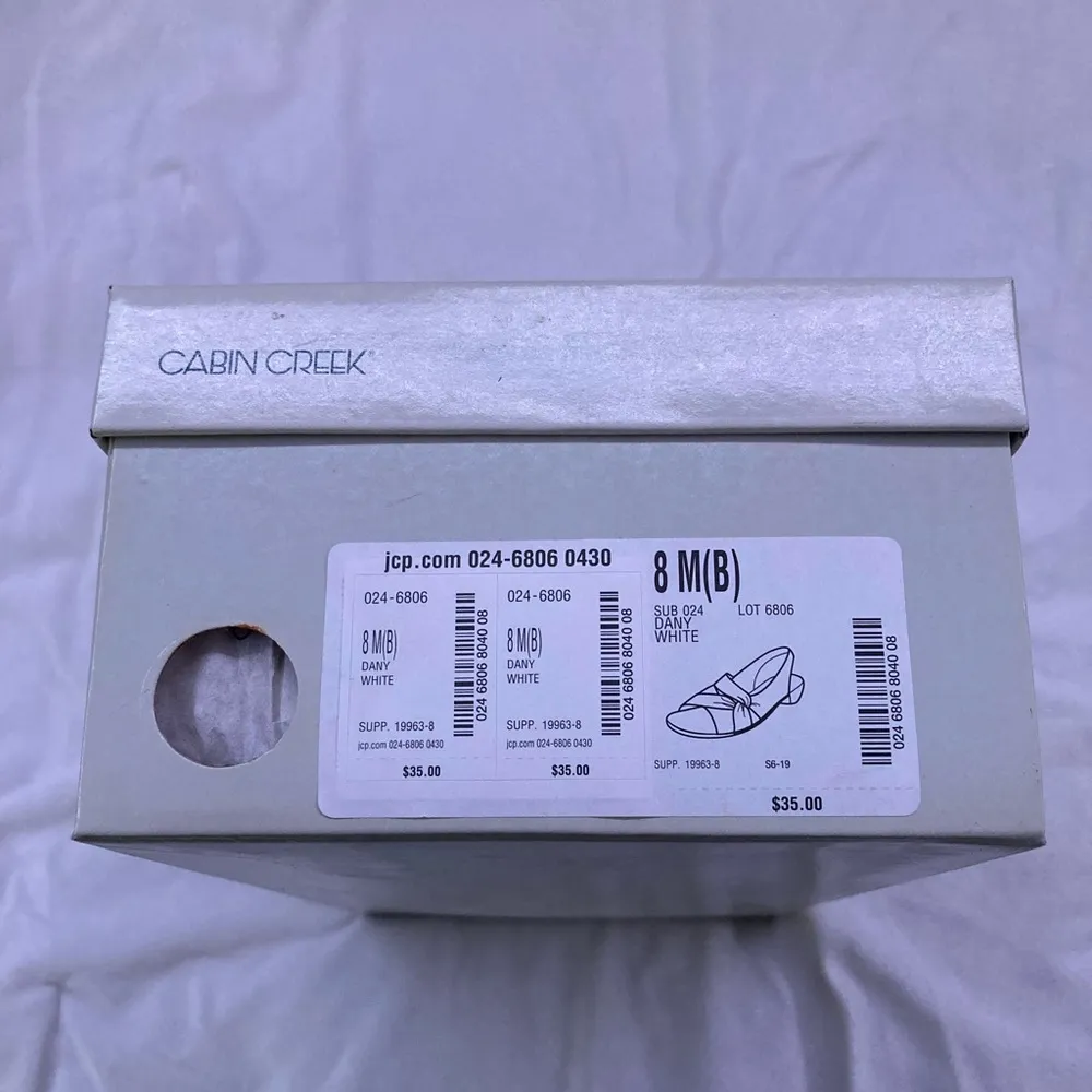 Cabin creek White Open Toe Shoes - Image 5