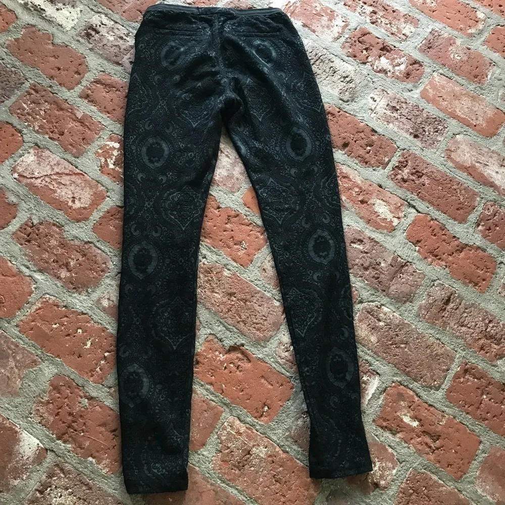 Gypsy  Black & Green lace pants - Image 3