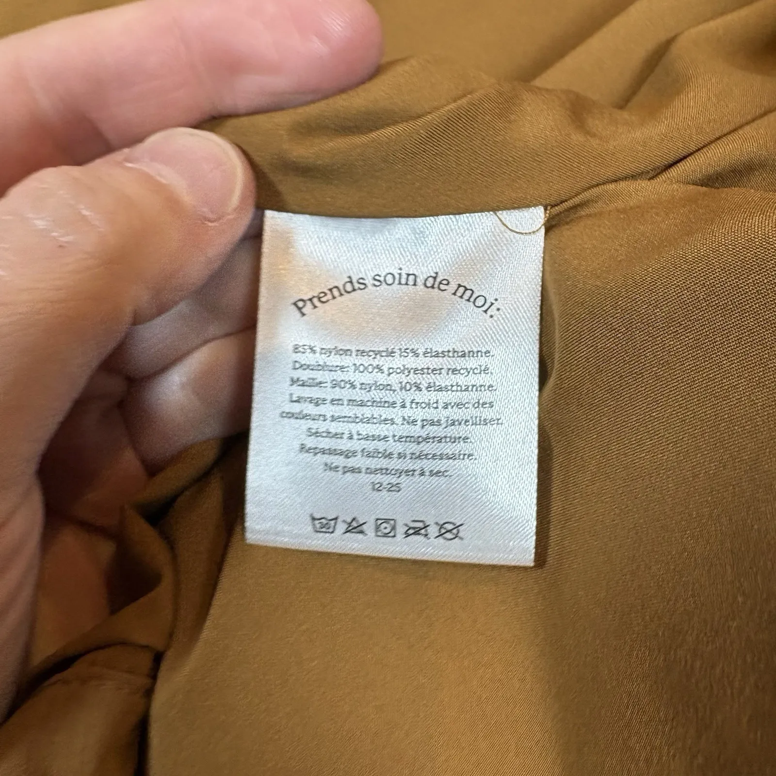 Halfdays Tan Nan Field Jacket Sz XS Women's Nylon Blend Lightweight UPF 50 $145 - Image 5