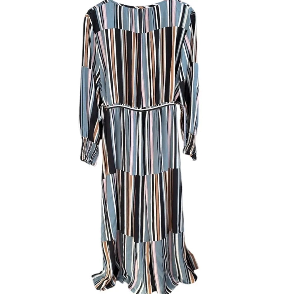 NWT Masai Neve Striped Dress Goblin Blue Size XL - Image 13