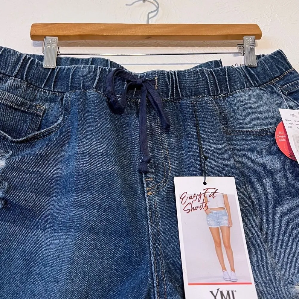YMI EASY FIT DREAM COLLECTION PULL ON SHORTS STRETCH HYBRID SZ XL NEW - Image 7