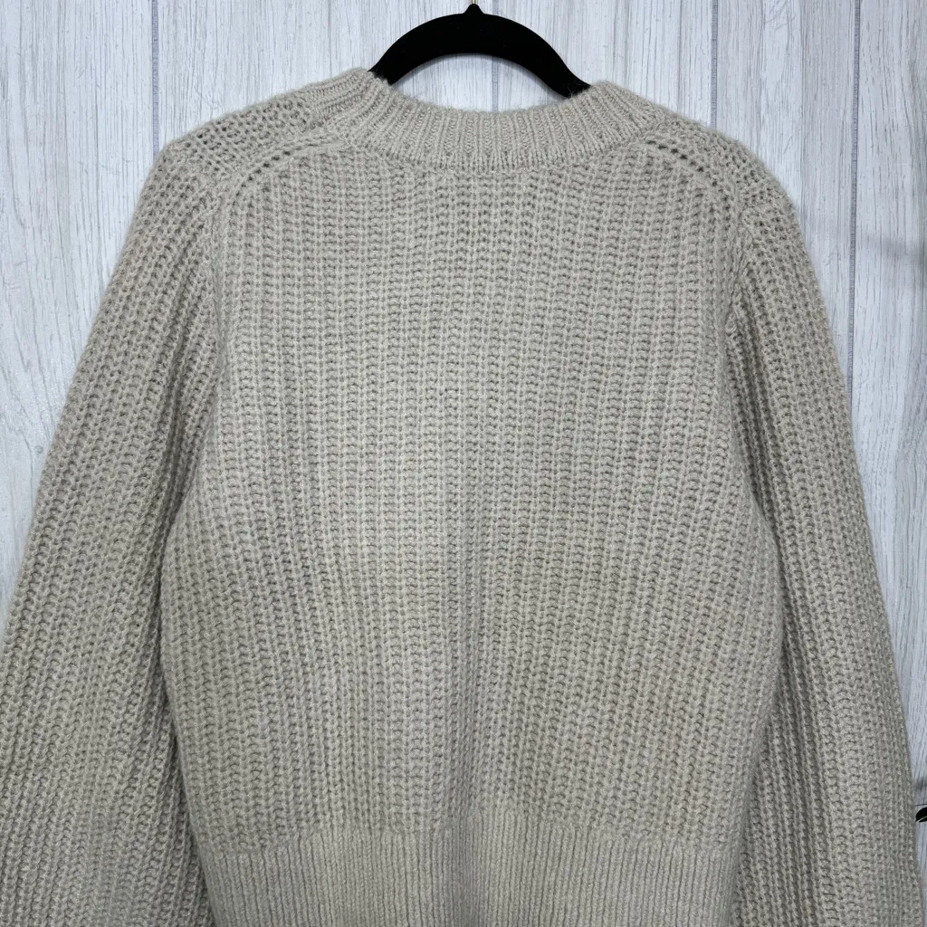 Boden Natural Chunky Ribbed Wool & Alpaca Blend Sweater size S Small K0636 - Image 6