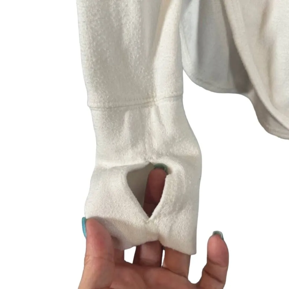 Athleta White Long Sleeve Casual Basic Athletic Top Women Sz M - Image 3