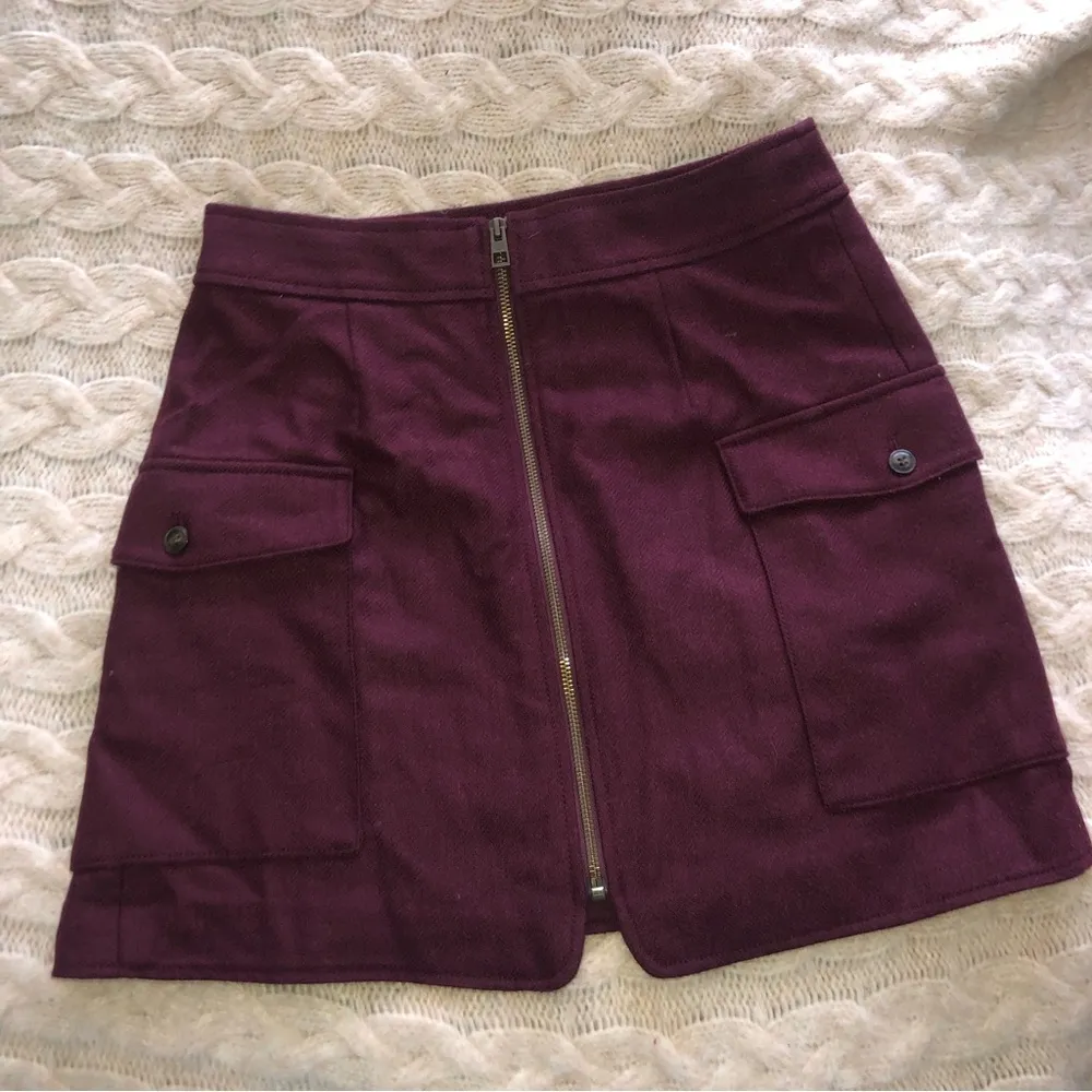 NWT Madewell (Re)sourced Zip-Front Mini Skirt - Image 4