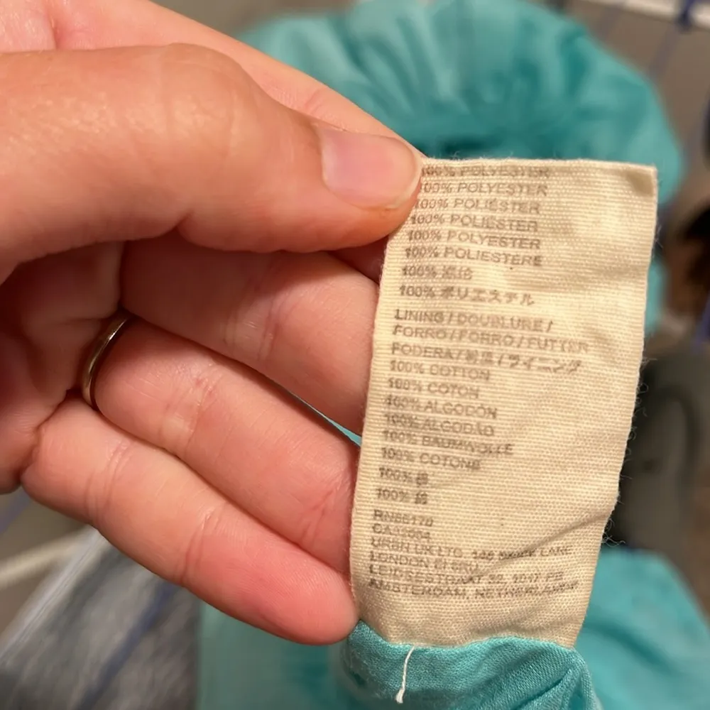 Anthropologie Let Me Be Slim Bubble Top Dress in Hawaiian Blue Size Medium - Image 10