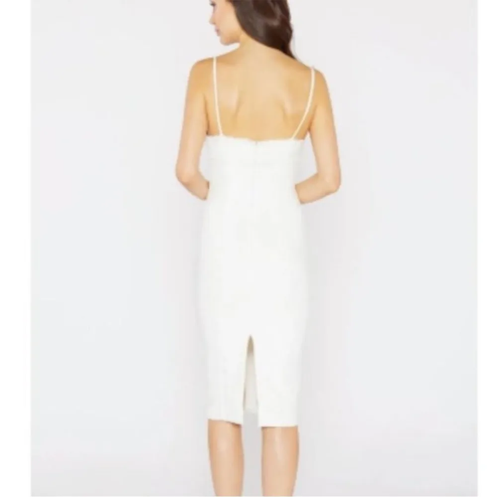 Likely White Lace Trim Bustier Midi Dress Sleeveless Spaghetti Strap Womens 10 - Image 7