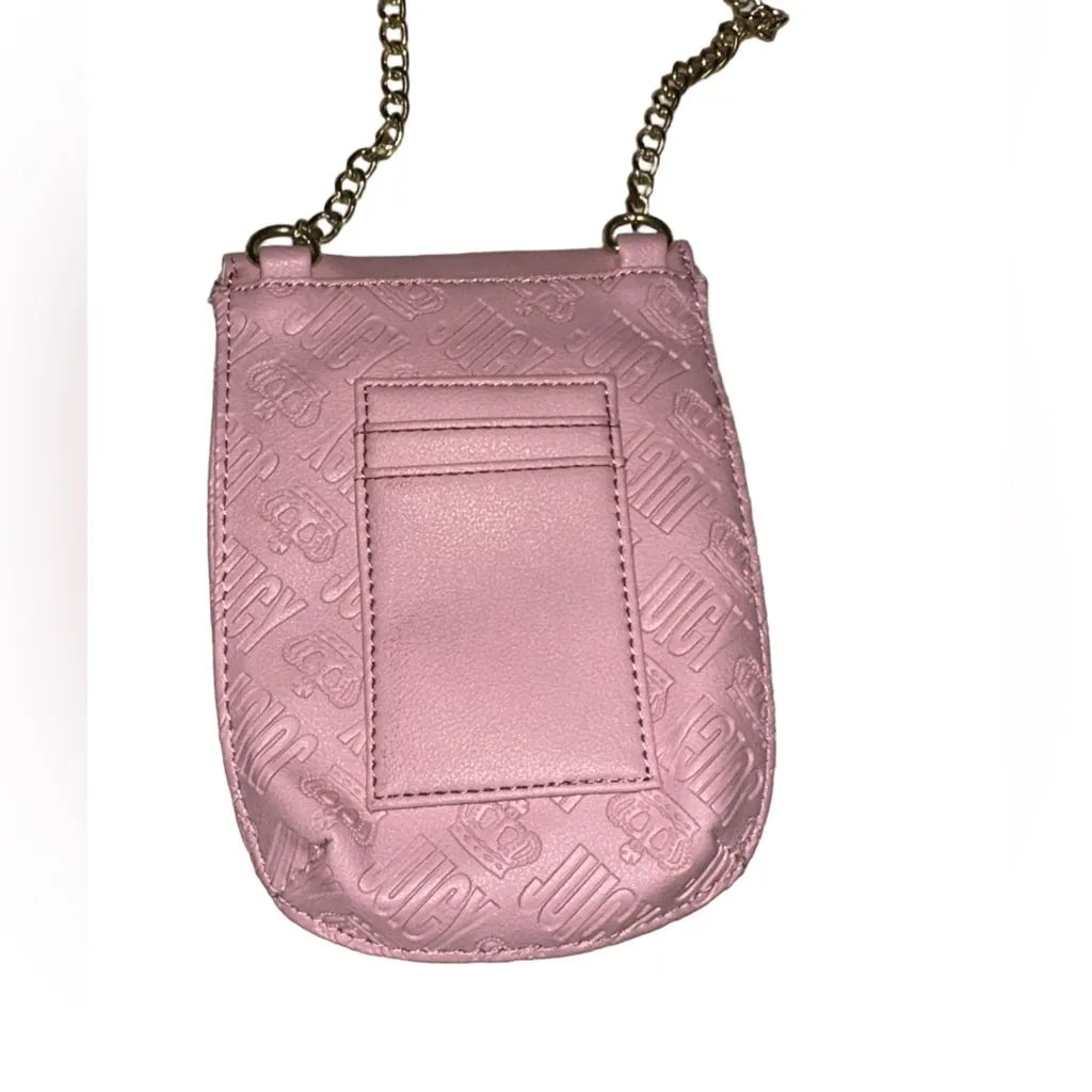 Juicy Couture Pink Mini Crossbody Bag with Chain Strap - Image 2