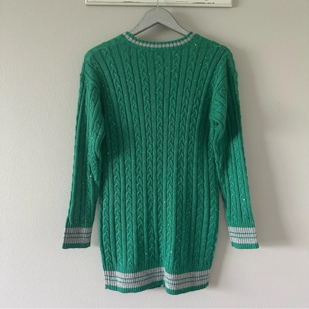 Saylor Marisole Dress Emerald Green Cardigan / Mini Dress - Image 5