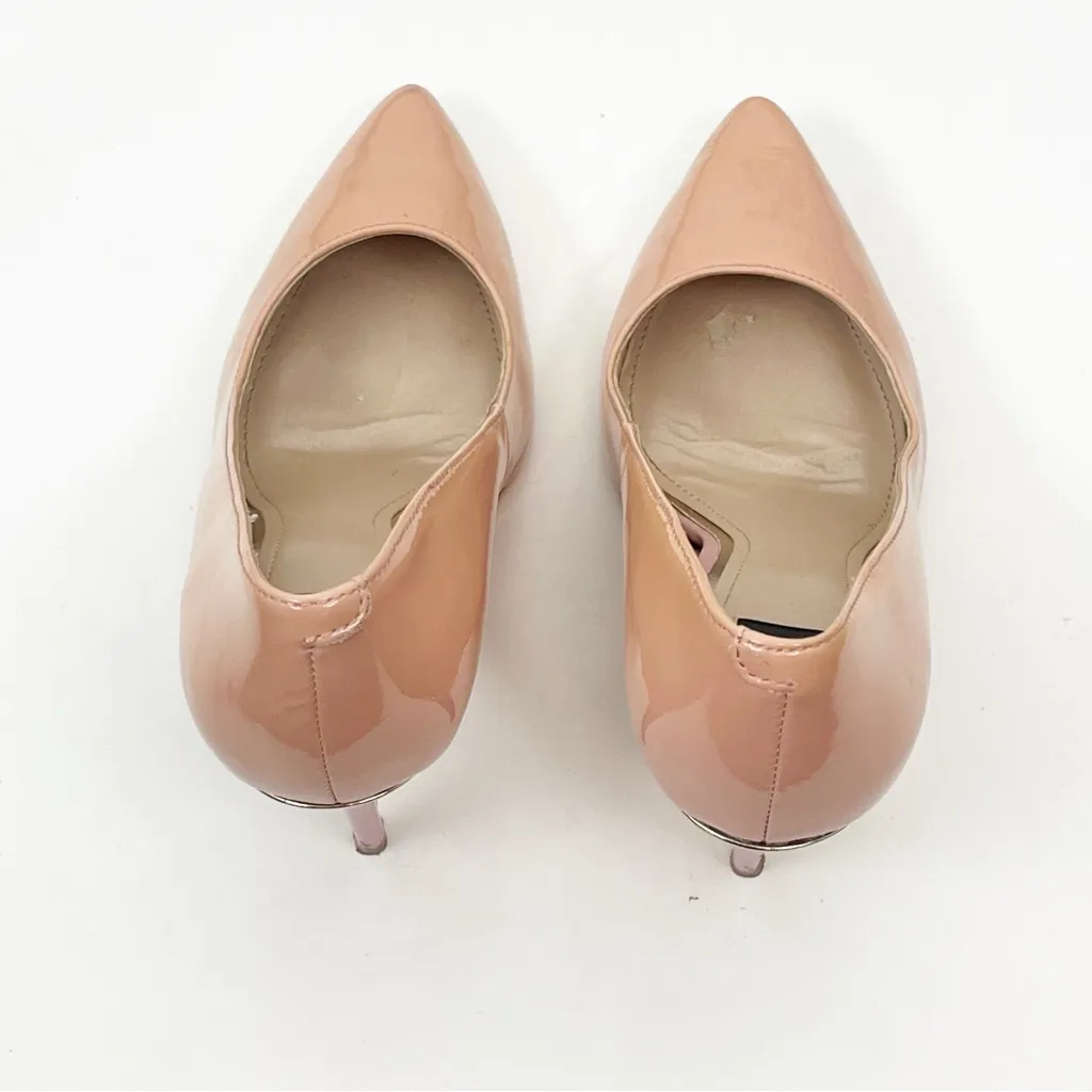 WHITE HOUSE BLACK MARKET Olivia Antique Bloom Pointy Toe Patent Leather Heel 7.5 - Image 7