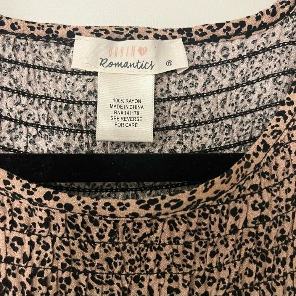 NWOT Urban Romantics Leopard Top- Medium - Image 2