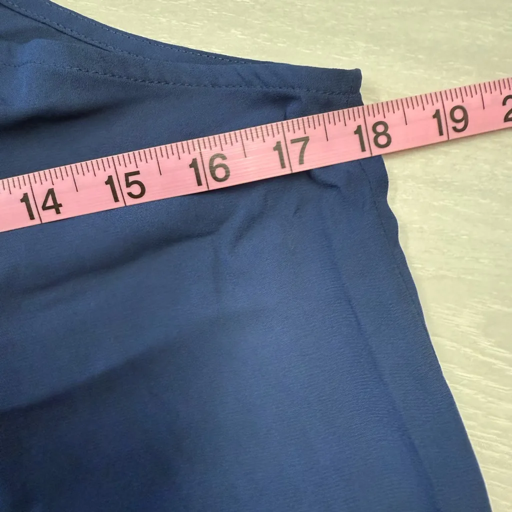 Hippie Rose Women Medium Navy front buttons basic lightweight sleeves tank‎ top - Image 5