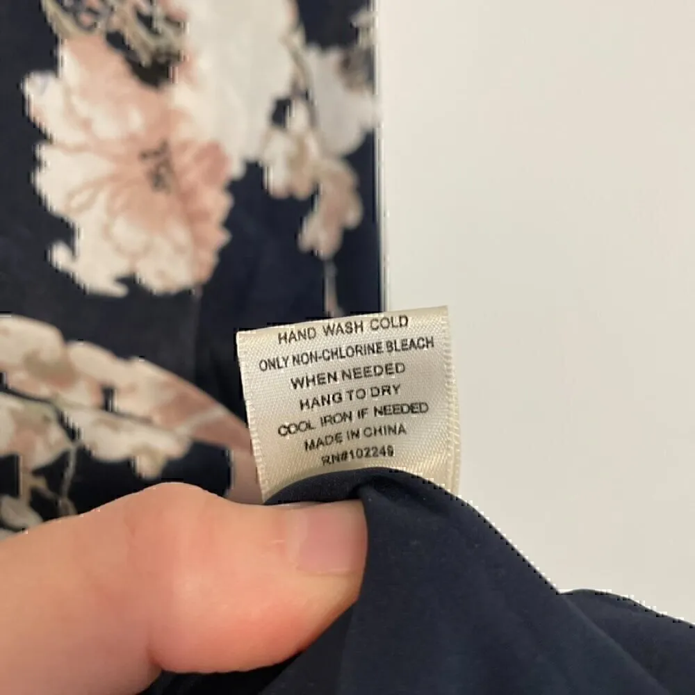 SKIES ARE BLUE STITCH FIX ANTHROPOLOGIE Flower Printed Bomber Jacket Navy Floral - Image 11