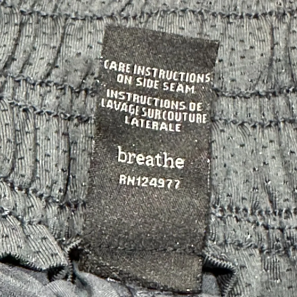 prAna Elastic Waist Pull On Roll Hem Grey Hiking Outdoor Lightweight Pant Medium - Image 6