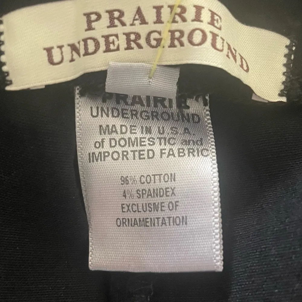 Prairie Underground Holiday 2013 Zipper Tuxedo Leggings Size XS NWT Black - Image 7