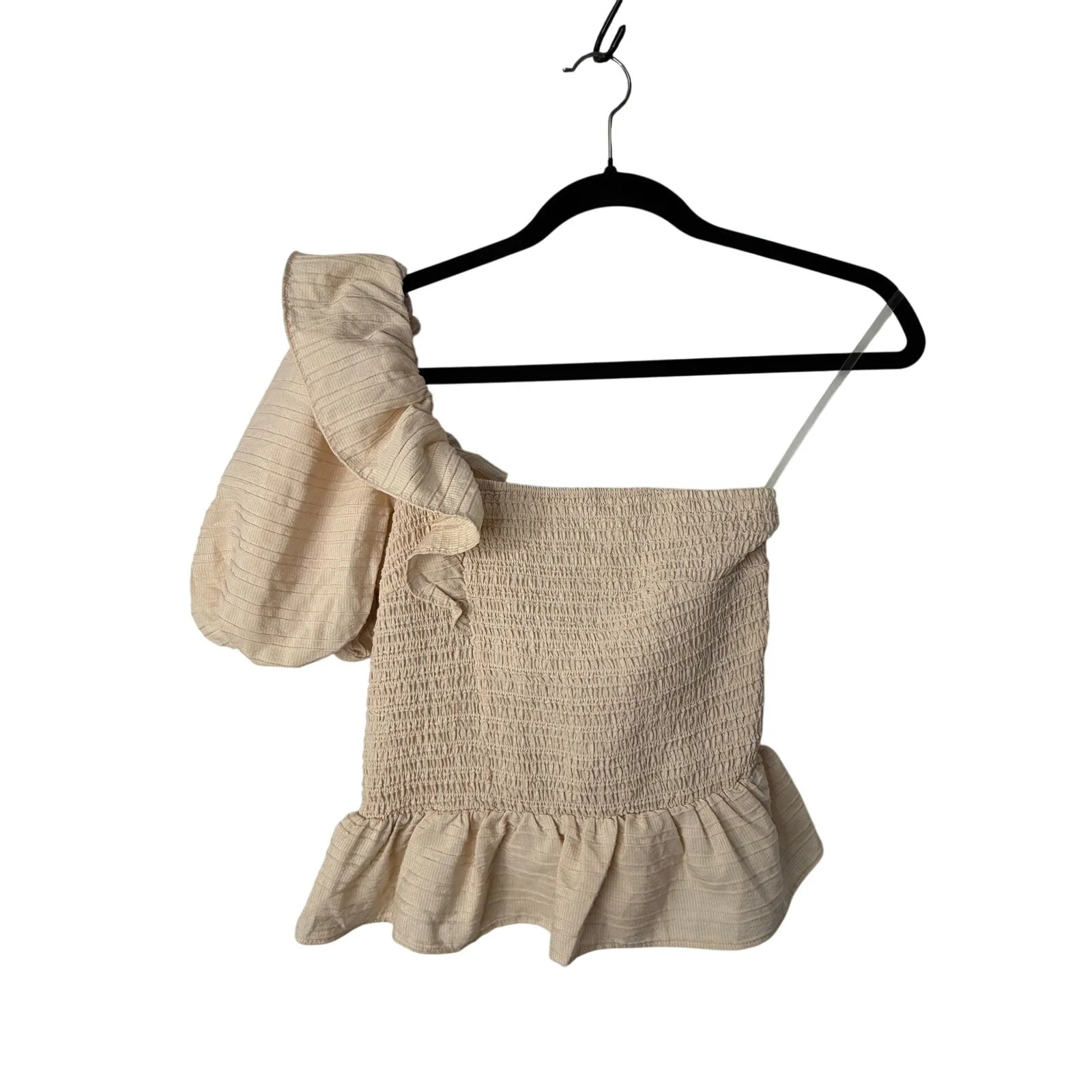 Lot of 3 Cottagecore Smocked Tops Puff Sleeve Peplum Anthropologie Women Size S - Image 5