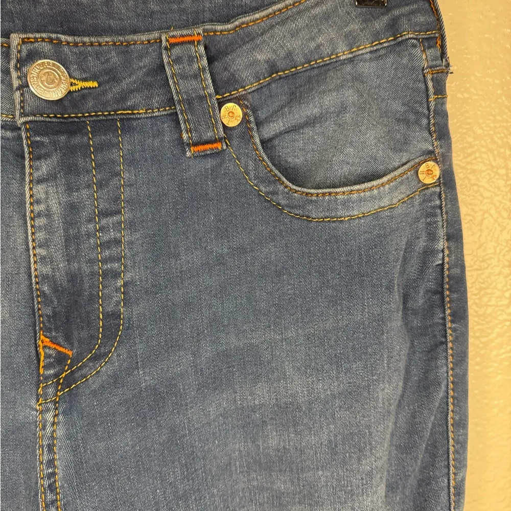 TRUE RELIGION DREAMCATCHER STELLA Mid RISE SKINNY Curvy JEANS 32. - Image 3